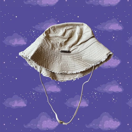 Jacquemus bucket hat new, beige, one size