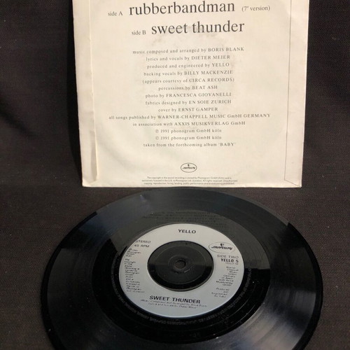 Yello Rubberbandman vinyl used, electronic