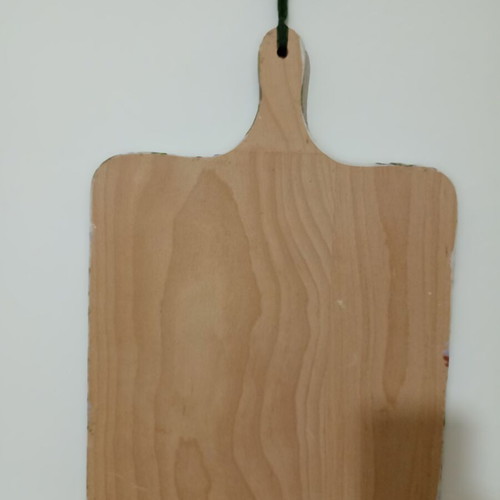 Decorative handmade cutting board with decoupage, new, wooden