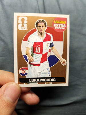 Extra sticker Modric bronze authentic Panini new