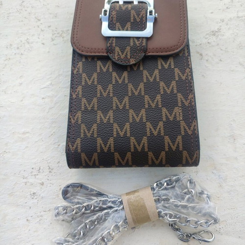 Women's wallet bag new brown with detachable chain