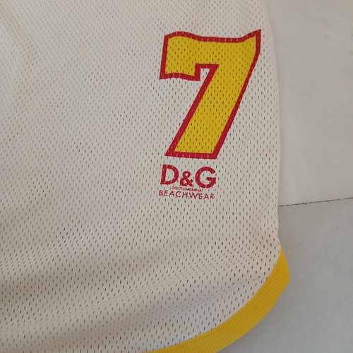 Dolce&Gabbana Mini Halter Beachwear Dress like new, white and yellow