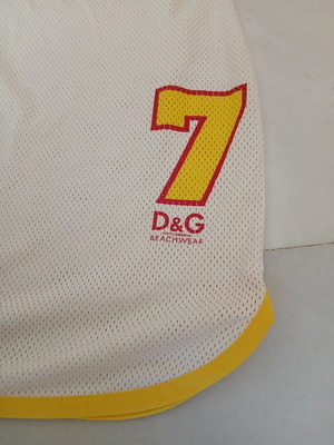 Dolce&Gabbana Mini Halter Beachwear Dress like new, white and yellow