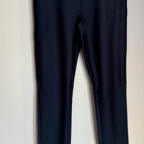 Stradivarius dark blue metallic leggings like new