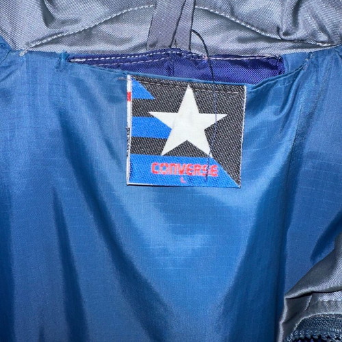Converse All Star Puffer Jacket used, blue and grey, men's L/XL