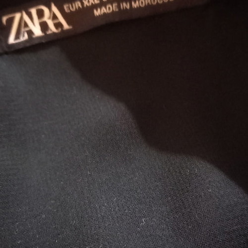 Zara tunic dress XXL used, black made of Tencel fabric