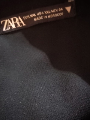 Zara tunic dress XXL used, black made of Tencel fabric