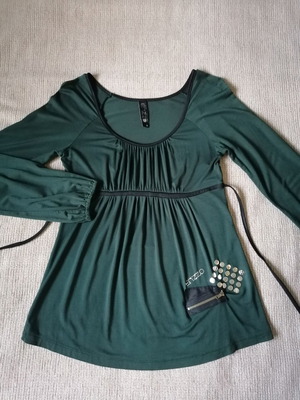 Enzzo γυναικεία μπλούζα S πράσινη σαν καινούργια