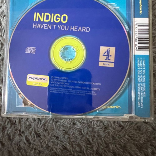 Queer as Folk Indigo Haven't You Heard CD single used, very good condition