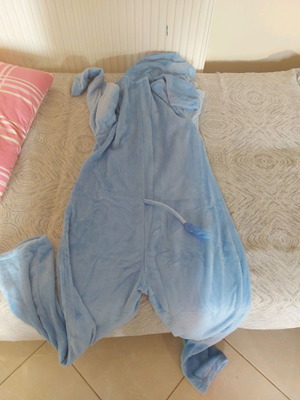 Pajamas used, blue, size L, very warm, unworn