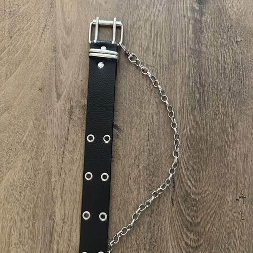 Altus belt with chain like new, black, size 100