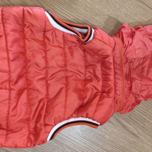 Orchestra sleeveless windbreaker vest like new, orange, ages 4-5