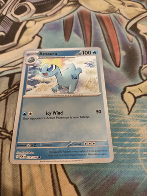 Amaura Pokemon Card Reverse Holo like new