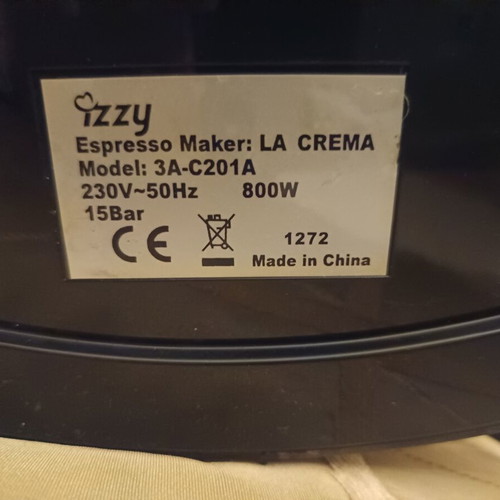 Izzy La crema espresso machine