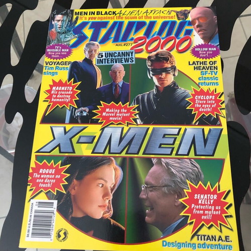 Starlog 277 movie magazine like new, big X-Men issue with 5 interviews
