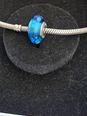 Pandora charm Murano σαν καινούργιο, μπλε τιρκουάζ
