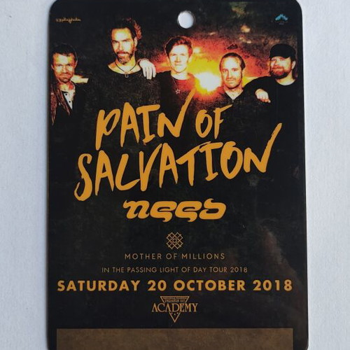 Photopass Pain of Salvation 20-10-2018 like new, collectible