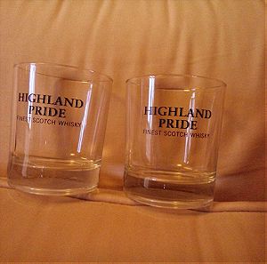 Δύο συλλεκτικά ποτήρια Highland Pride