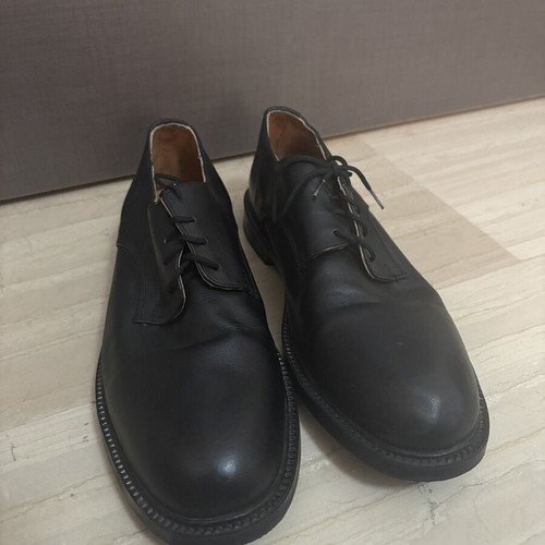 Olympos men's leather derby shoes size 44 black like new