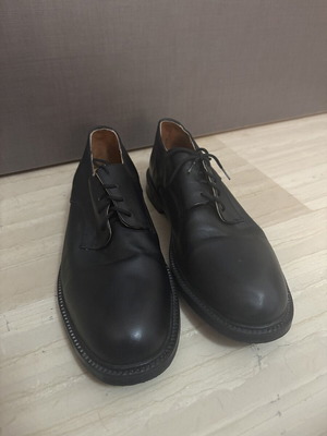 Olympos men's leather derby shoes size 44 black like new