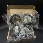 Mercedes AMG 75mm wheel caps, set of four