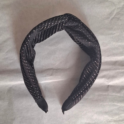 Black velvet hairband new with subtle shimmer shine