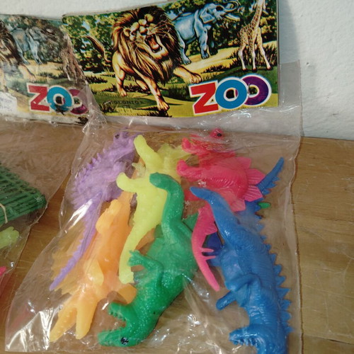 Biokonto bags with animal and dinosaur figures new