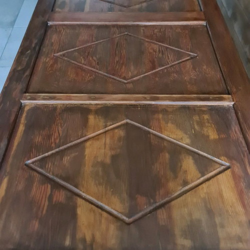 Wooden door table used, Oregon pine