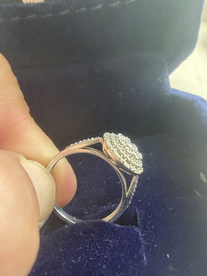 Le Diamantaire Maison Héritage Isaiah diamond ring 0.50 ct white gold size 54