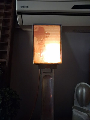 Rare table lamp with Josef Beuys from Berlin