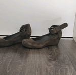 Logan suede pumps used, gray, size 37