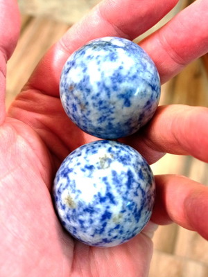 Sodalite stress balls set new, 2 pieces