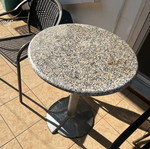Outdoor table and chairs set used, high quality