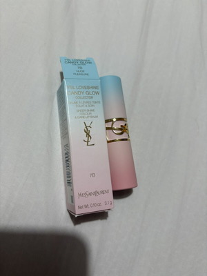 YSL Loveshine Candy Glow Collector Lip Balm 7B Nude Pleasure like new