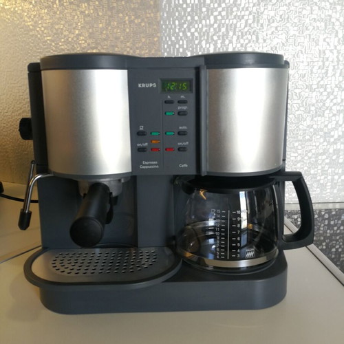 Krups coffee maker like new for French, cappuccino, espresso