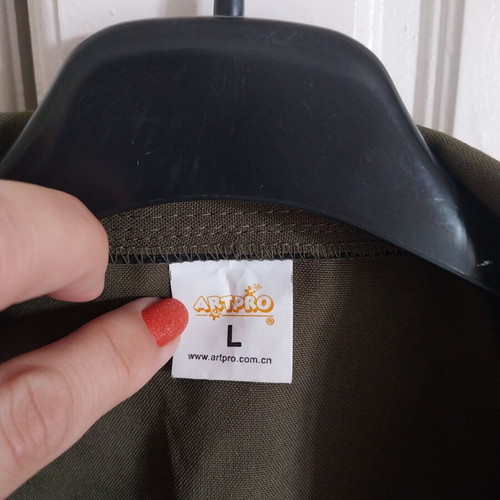 Artpro bolero military style khaki with gold details, like new, size M