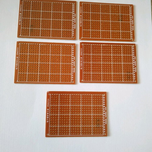 Set of 5 perforated plates 5 x 7 cm new