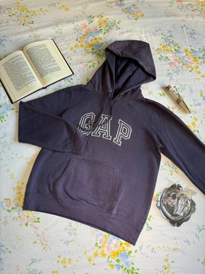 GAP sweatshirt with hood and pocket like new, size S, dark purple