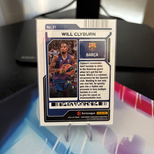 2025-26 Contenders EuroLeague Will Clyburn Play-In Ticket card like new