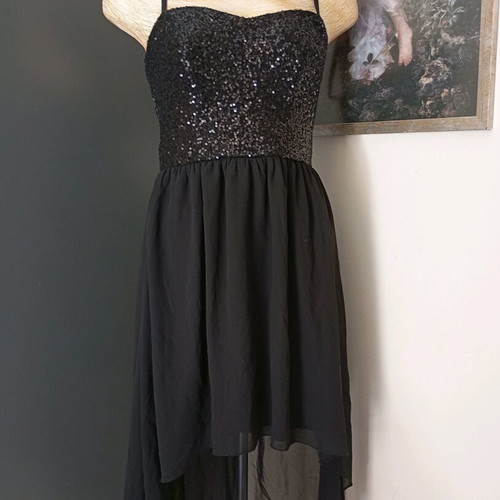GinaTricot women's strapless evening dress like new, size S black