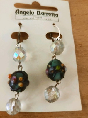 Vintage 90s earrings like new, handmade retro style