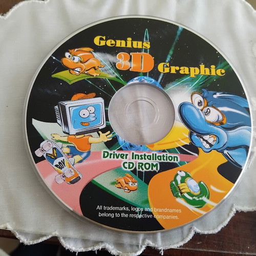 Genius 3D Graphic Driver Installation CD-ROM used