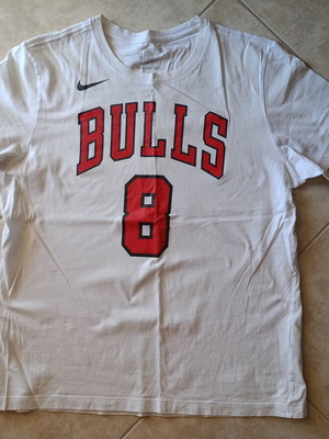 Nike Bulls NBA T-Shirt Zach LaVine #8 used, size XL, white