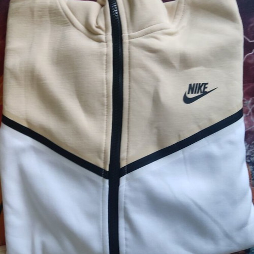Nike Sportswear Tech Fleece XXL beige-white new with gift socks
