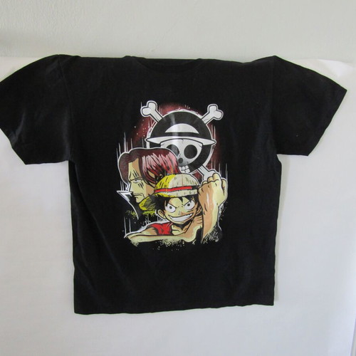 One Piece t-shirt used, size Medium, black