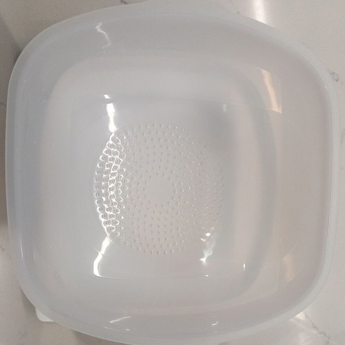 Smart Tupperware cheese container, new, white