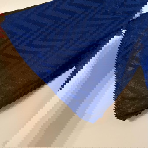 Μπλε ρουά ολόσωμη φόρμα cut out XS