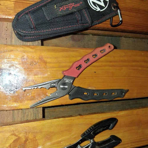 XZOGA Fishing Pliers like new, stainless steel, for jigging and popping