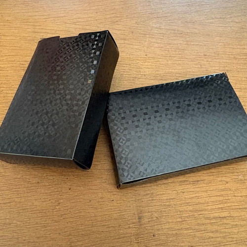 Black playing cards set of 2, new, plastic coated with 2 jokers each