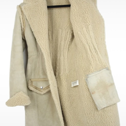 H&M Studio suede and faux shearling coat like new